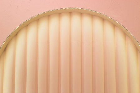 Decorative gypsum arch in the wall as a decoration of the interior and decor.の写真素材