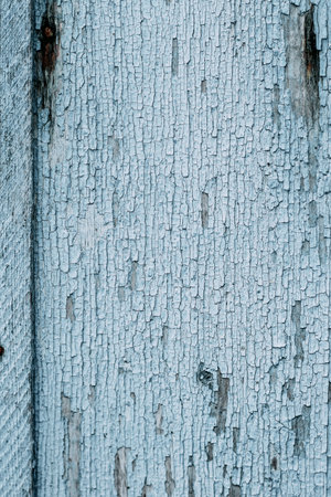 Blue texture of old cracked paint, grunge background.の写真素材