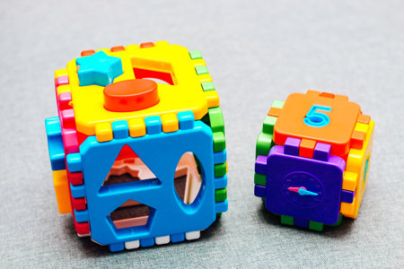 Children's colorful details designer for early development.の写真素材