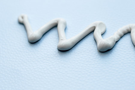 The texture of a cosmetic care cream-scrub.の写真素材