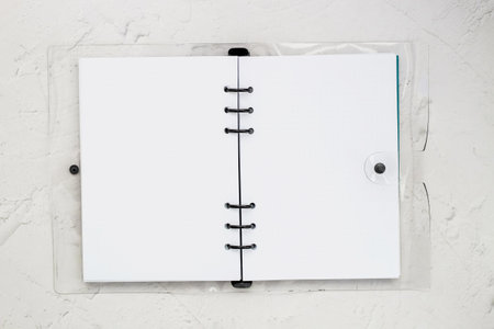 Notepad, diary, study concept, time management.の写真素材