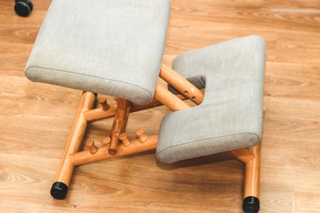 Orthopedic massage chair for posture correction.の写真素材