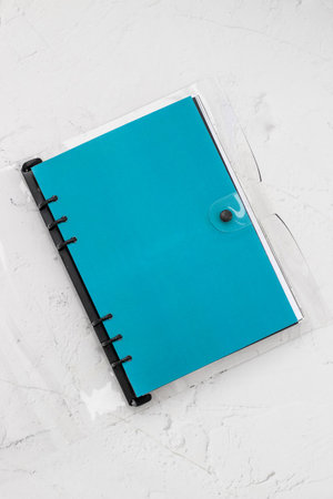 Notepad, diary, study concept, time management.の写真素材
