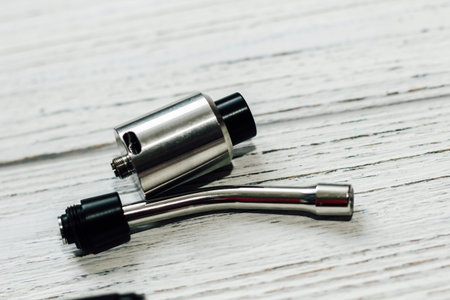Parts for electronic cigarette vape, dripper, tank.