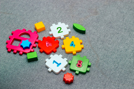 Children's colorful details designer for early development.の写真素材