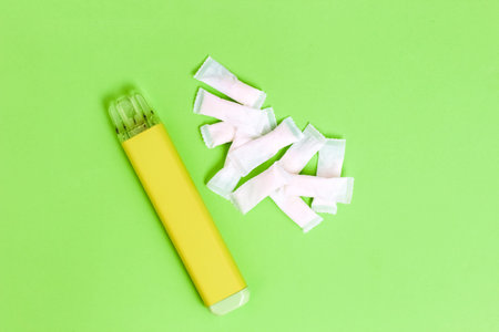 Nicotine pads snus, cigarette replacement, together with an electronic cigarette