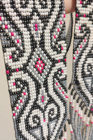 Beaded neck ornament, traditional ethnic necklace