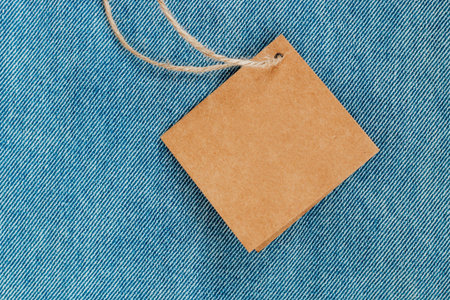 price tag place for text on jeans, shopping conceptの写真素材