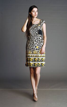 dress, girl in a dress, beautiful girl, fashionable clothes, fashion, fashionable dress, women's clothingの写真素材