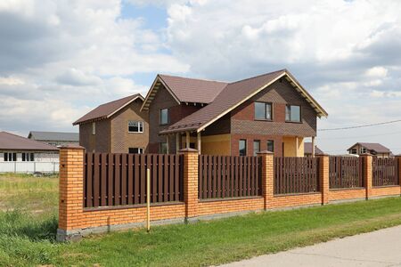 New country house from SIP panels in Siberiaの写真素材