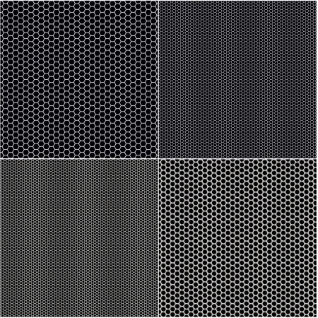 Metal mesh texture background with reflectionsの写真素材