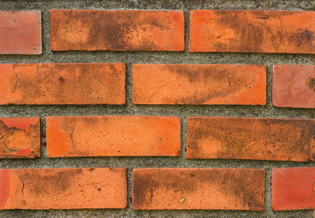 Red brick wall backgroundの写真素材
