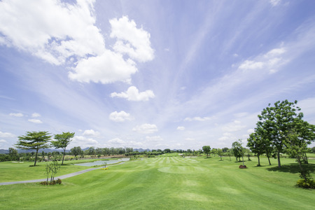 golf fieldの写真素材