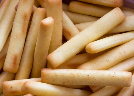 Closeup bread sticksの写真素材