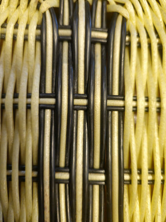 Close up of a wicker rattan texture. Abstract background.の写真素材