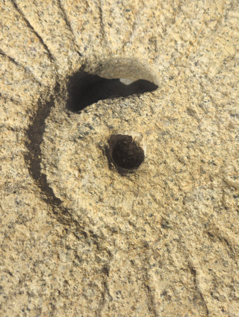 stone carving in the wild, closeup of photo, north china