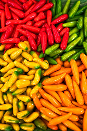 Ball plated dessert Colorful, Thai desserts.の写真素材