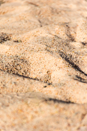 closeup of sand pattern of a mountain in the summerの写真素材
