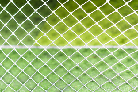 abstract soccer goal net pattern backgroundの写真素材