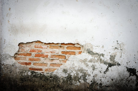 Aged street wall background, texture の写真素材