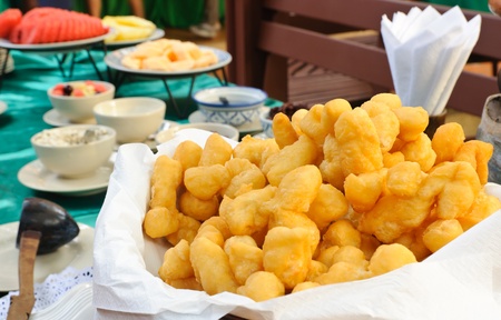 Deep-fried dough stick chinese food styleの写真素材