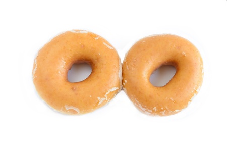Donut with isolated white backgroundの写真素材
