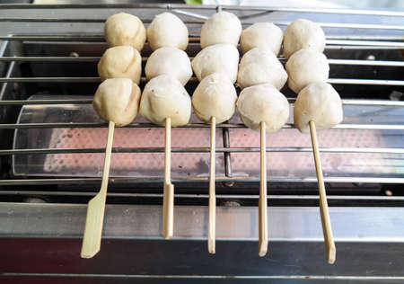 grill porkball thaifood styleの写真素材