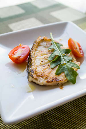 Grilled Salmonの写真素材