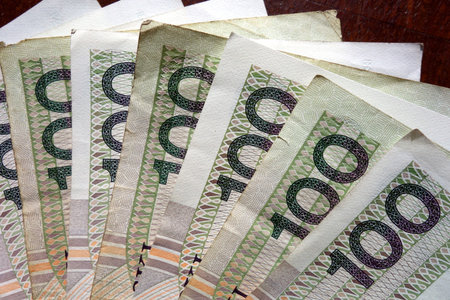 Polish currency. Hundred gold bankrolls.
