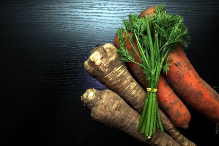 Healthy vegetables Including carrot and parsleyの写真素材
