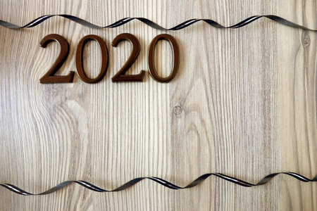 Happy New 2020 Year background, copy space for design