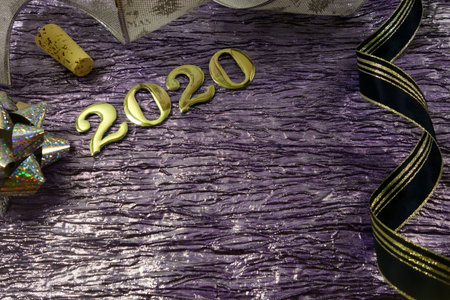 2020 New Year celebration background with space for your design