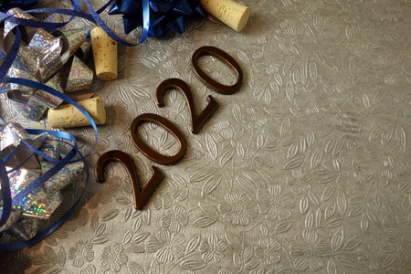2020 New Year celebration background concept