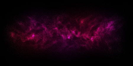 Purple nebula with shining stars. Infinite universe. Outer space background