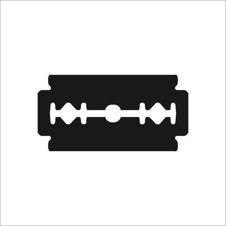 Razor blade simple icon on white backgroundのイラスト素材