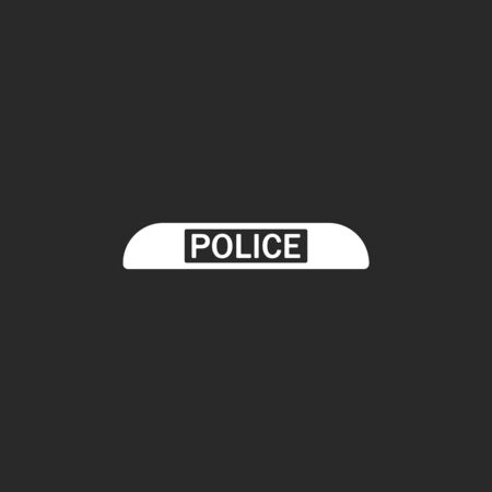 Alarm police signal sign simple icon on  backgroundのイラスト素材