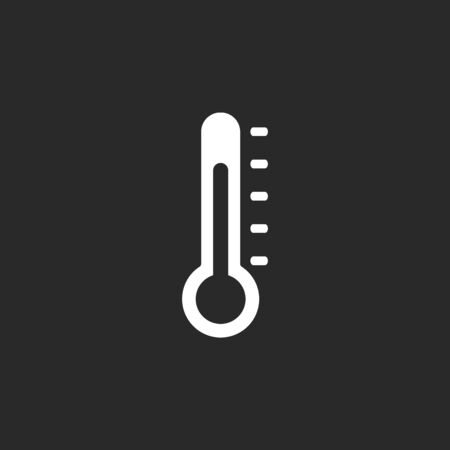 Thermometer classic sign simple icon on  backgroundのイラスト素材