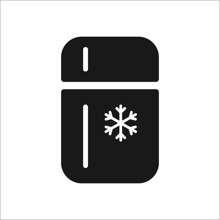 Refrigerator with nowflake sign simple icon on  backgroundのイラスト素材