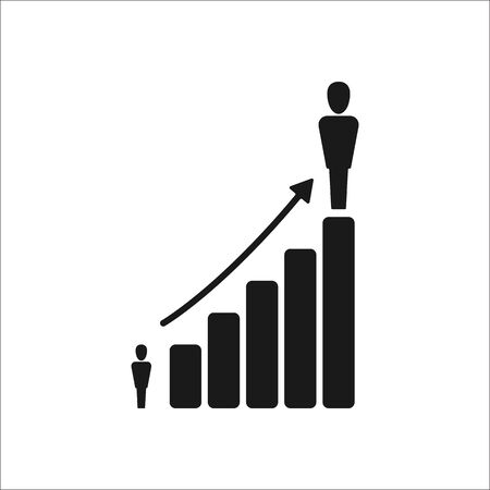 Team hierarchy sign simple icon on  backgroundのイラスト素材