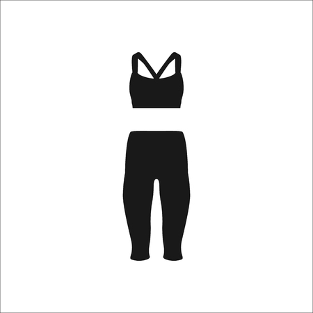 Sports wear set sign simple icon on backgroundのイラスト素材