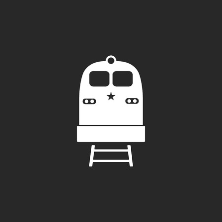 Cargo train front sign simple icon on backgroundのイラスト素材