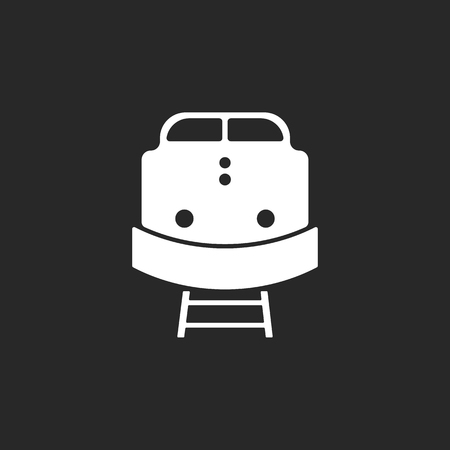 Cargo train front sign simple icon on backgroundのイラスト素材