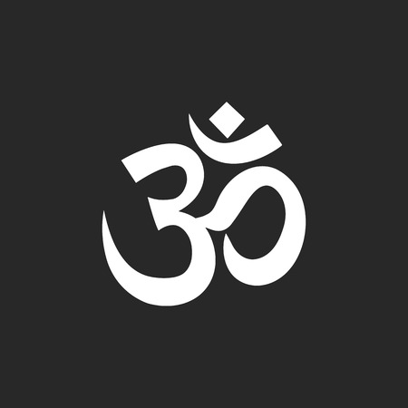Om symbol Sign simple icon on backgroundのイラスト素材