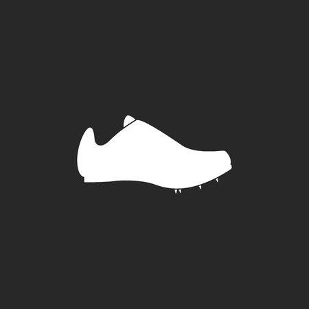 Sprinter running shoe sign simple icon on backgroundのイラスト素材