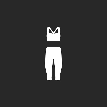 Sports wear set sign simple icon on backgroundのイラスト素材