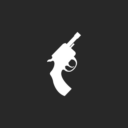 Starting pistol sign simple icon on backgroundのイラスト素材