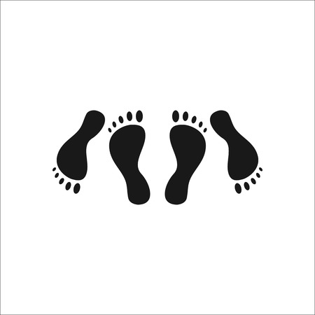 Feet of couple having sex sign simple icon on backgroundのイラスト素材
