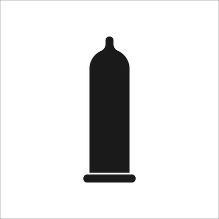 Condom symbol sign simple icon on backgroundのイラスト素材