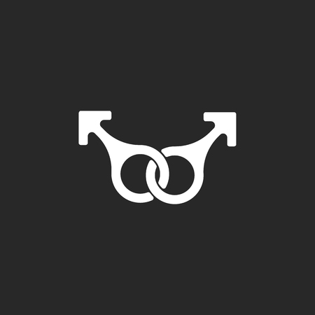 Sex signs sign simple icon on backgroundのイラスト素材