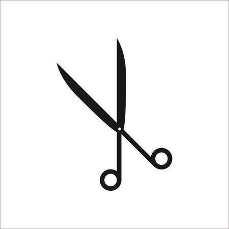 Scissors symbol sign simple icon on backgroundのイラスト素材
